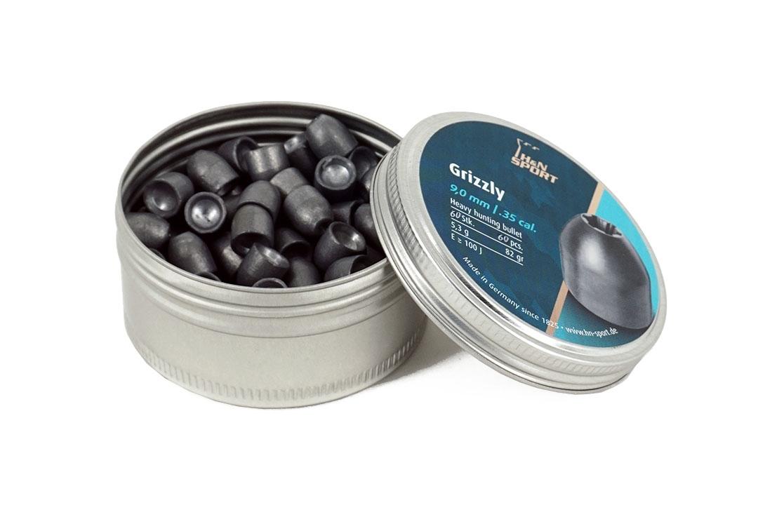 Grizzly Slugs .35 - 9mm  / 60 stuks in box / Gewicht ; 82 Grain-3988-a